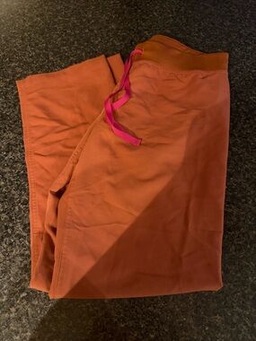 FIGS Burnt Orange Livingston Scrub Pants